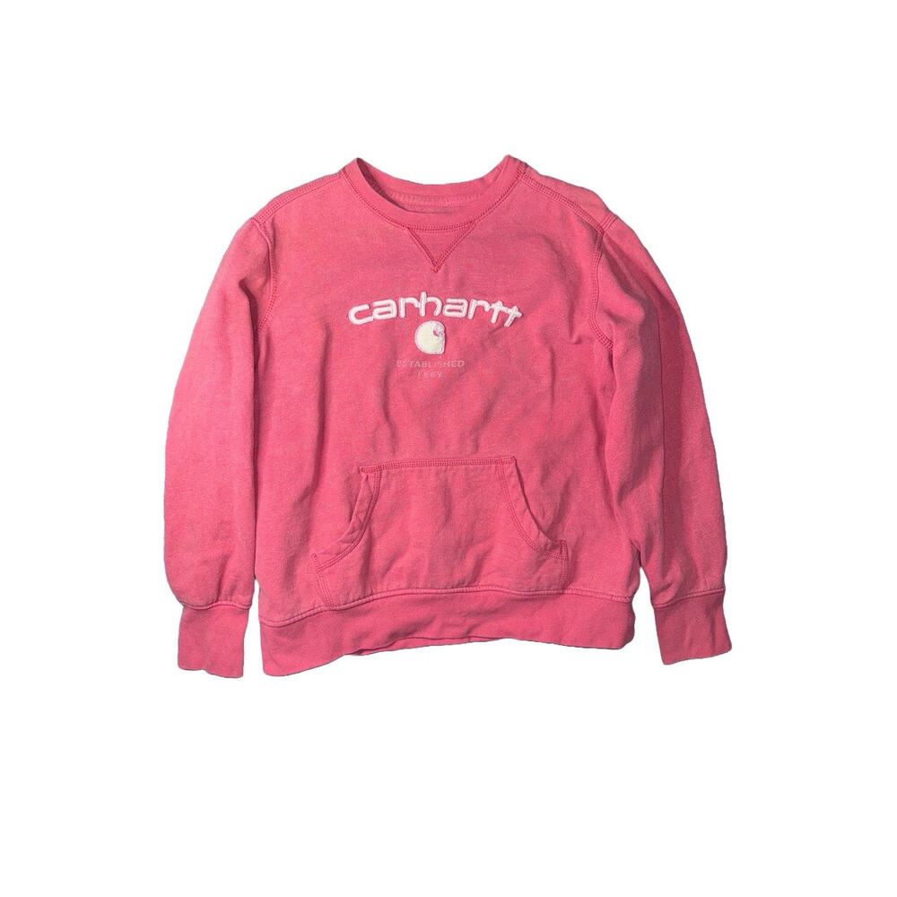 Women's Carhartt Vintage Crewneck Burket Sweatshirt Pink 100709 001 L(12/14)